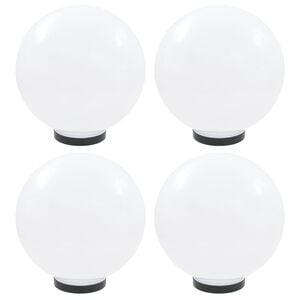 vidaXL LED-kuglelamper 4 stk. kugleformet 30 cm PMMA