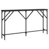 vidaXL konsolbord 140x23x75 cm konstrueret tr&aelig; sort