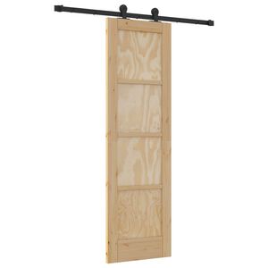 vidaXL Skyded&oslash;r ORKDAL 61 x 198,5 cm Massivt fyrretr&aelig; Naturfarvet
