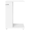 vidaXL Sidebord med hjul Hvid 40 x 35 x 60 cm Konstrueret tr&aelig;