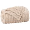 vidaXL Kastet&aelig;pper 6 pcs Beige 270 x 240 cm Fleece