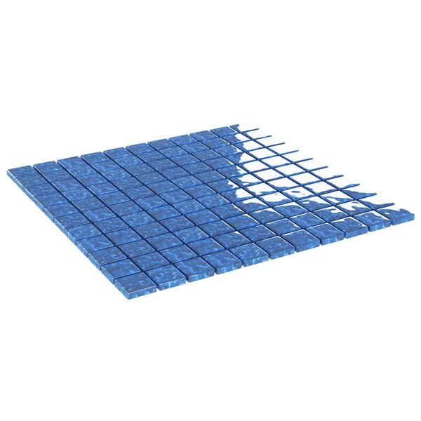 vidaXL Mosaikflise 11 pcs Bl&aring; 50 x 50 cm Glas