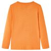Langærmet T-shirt til børn str. 140 cm orange