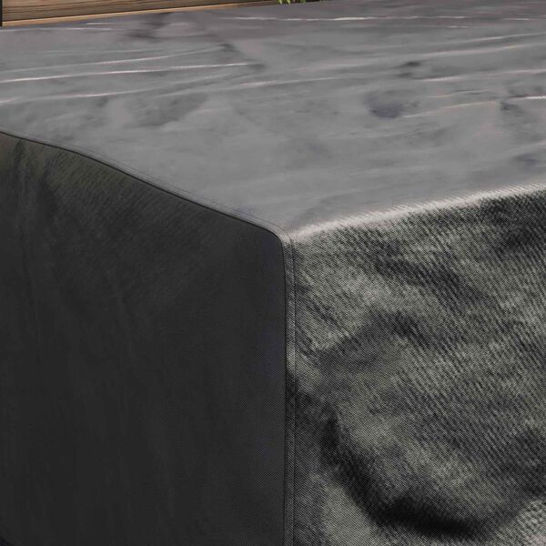 vidaXL M&oslash;belbetr&aelig;k Ensfarvet Sort 200 x 190 x 85 cm 210D