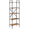 vidaXL Bogreol Gammelt tr&aelig; 56 x 32 x 174 cm Konstrueret tr&aelig;