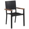 vidaXL havestole 2 stk. polyrattan sort