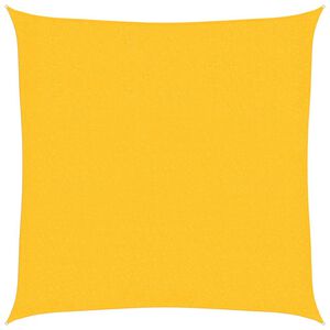 vidaXL solsejl 2x2 m 160 g/m&sup2; HDPE gul