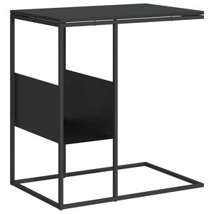 vidaXL sidebord 55x36x59,5 cm konstrueret tr&aelig; sort