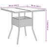 vidaXL Have Spisebordss&aelig;t 5 pcs Gr&aring; polyrattan