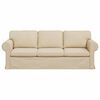 vidaXL Sofa Creme 215 x 82 x 80 cm Stof
