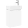 vidaXL Badev&aelig;relses Vanity-enhed med Armatur Hvid 45,5 x 25,5 x 84 cm