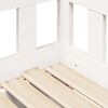 vidaXL daybed med udtræk og skuffer uden madras 90x200 cm hvid