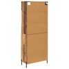 vidaXL Highboard Gammelt tr&aelig; 69,5 x 32,5 x 180 cm Konstrueret tr&aelig;