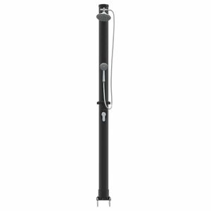 vidaXL Udendørs Solbruser Sort 217 cm PVC og Aluminium