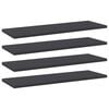 vidaXL boghylder 4 stk. 60x20x1,5 cm konstrueret tr&aelig; gr&aring;