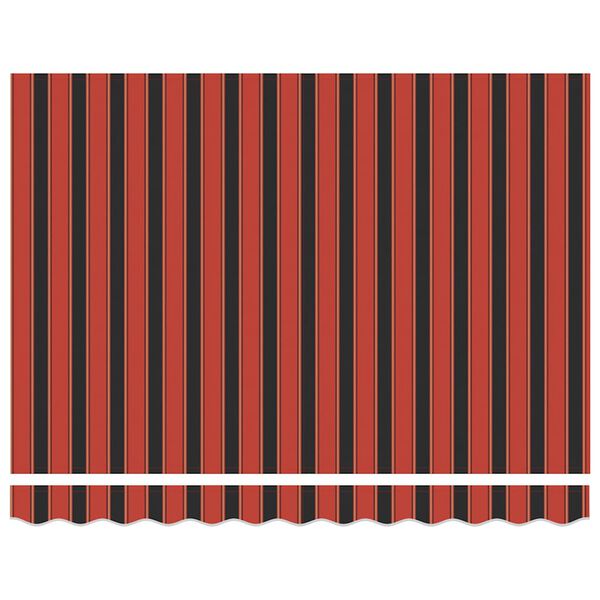 vidaXL foldemarkise 3x2,5 m automatisk betjening orange og brun