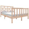 vidaXL sengeramme 140x190 cm massivt tr&aelig;