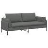 vidaXL 3-personers sofa M&oslash;rkegr&aring; 222 x 81 x 89 cm Stof