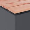 vidaXL Haveb&aelig;nk Antracit 100 x 40 x 43 cm St&aring;l