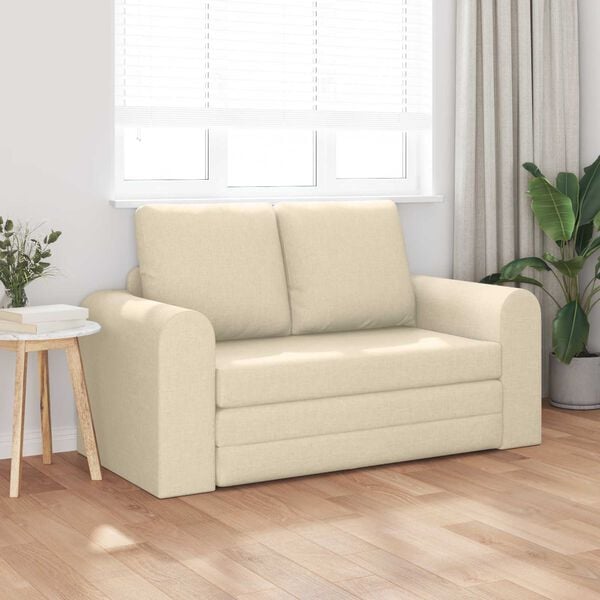 vidaXL Sovesofa 60cm Creme Stof
