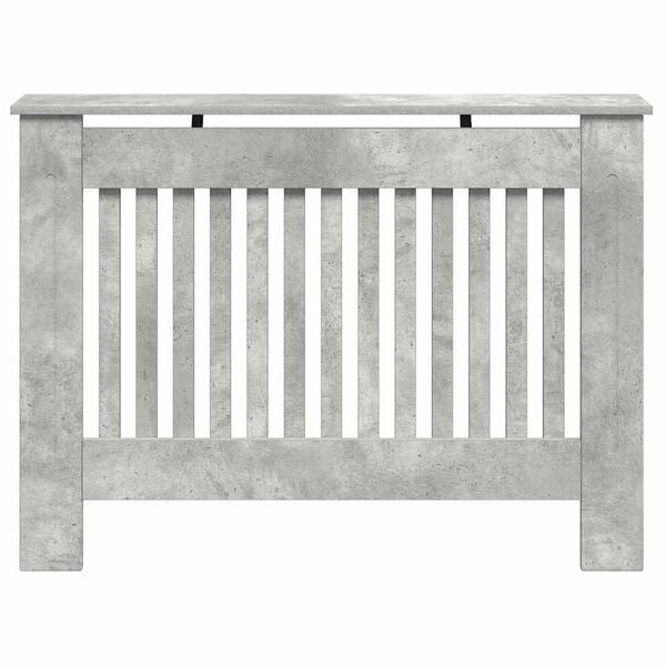 vidaXL Radiatorcover Beton Gr&aring; 112 x 19 x 81,5 cm Konstrueret tr&aelig;