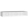 vidaXL 3-panels kaninbur 325x109x54 cm galvaniseret jern