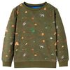 vidaXL Sweatshirt til b&oslash;rn str. 140 kakifarvet