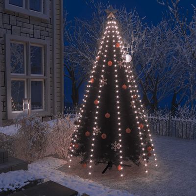 vidaXL lysnet til juletræ 300 lysdioder 300 cm