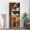vidaXL Highboard Gammelt tr&aelig; 69,5 x 34 x 180 cm Konstrueret tr&aelig;