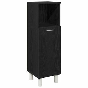 vidaXL Badev&aelig;relsesskab Sort eg 30 x 30 x 95 cm Konstrueret tr&aelig;