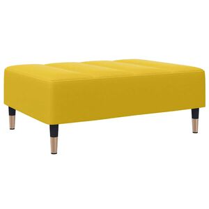 vidaXL fodskammel 77x55x31 cm velour gul