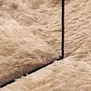 vidaXL shaggy gulvt&aelig;ppe NAVARRA 160x160 cm h&oslash;je luv polyester beige