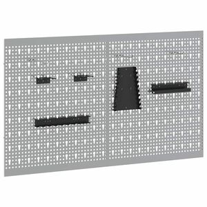 vidaXL V&aelig;rkt&oslash;js V&aelig;gpanel 2 stk. Gr&aring; 100 x 1 x 60 cm St&aring;l