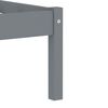 vidaXL sengestel med 2 skuffer 90x200 cm massivt fyrretræ grå