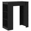 vidaXL Barbord 95 x 47 x 103,5 cm Konstrueret tr&aelig; Sort eg