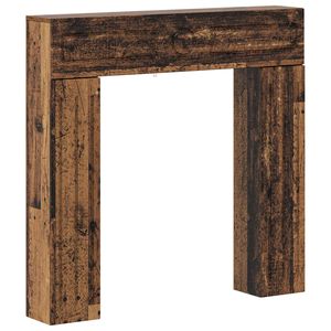 vidaXL Pejseramme Gammelt tr&aelig; 102 x 18 x 100,5 cm Konstrueret tr&aelig;
