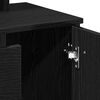 vidaXL Kl&aelig;deskab med skuffe Sort eg 86,5 x 35 x 136 cm Konstrueret tr&aelig;