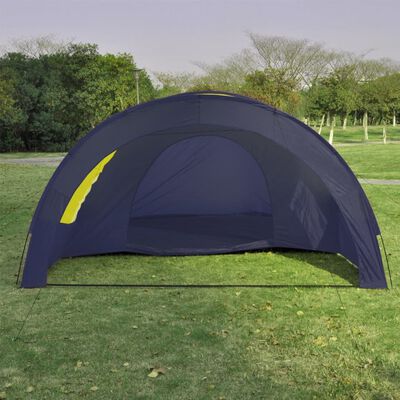 vidaXL campingtelt 6 personer polyester blå og gul