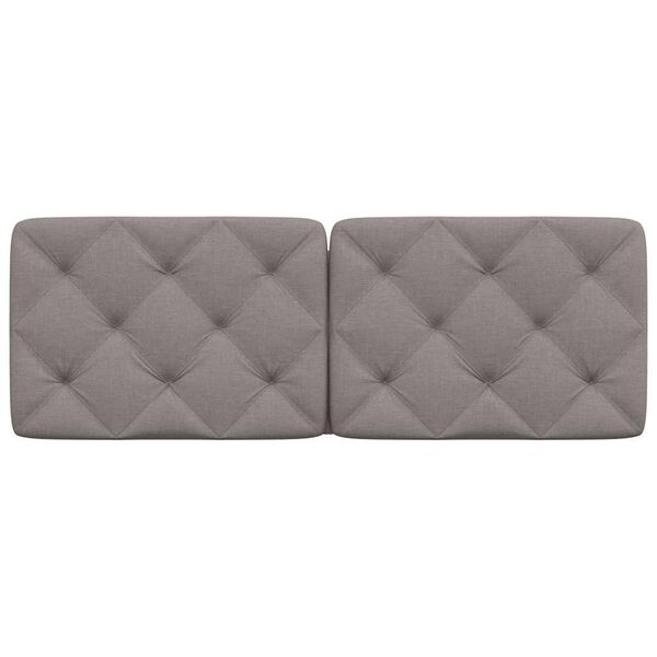 vidaXL gavlpude 140 cm stof gr&aring;brun