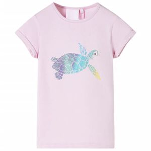T-shirt til b&oslash;rn str. 116 lilla