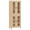 vidaXL h&oslash;jskab 69,5x34x180 cm konstrueret tr&aelig; sonoma-eg