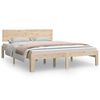 vidaXL sengeramme 140x190 cm massivt fyrretr&aelig;