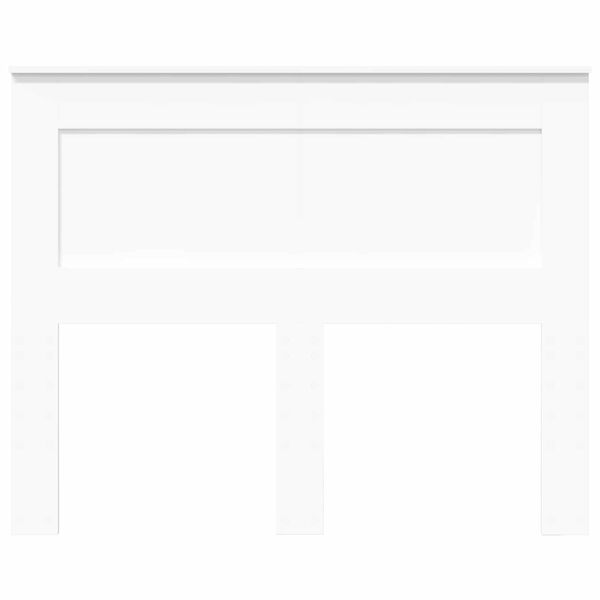 vidaXL Hovedg&aelig;rde med hovedg&aelig;rde Hvid 135 cm Konstrueret tr&aelig;