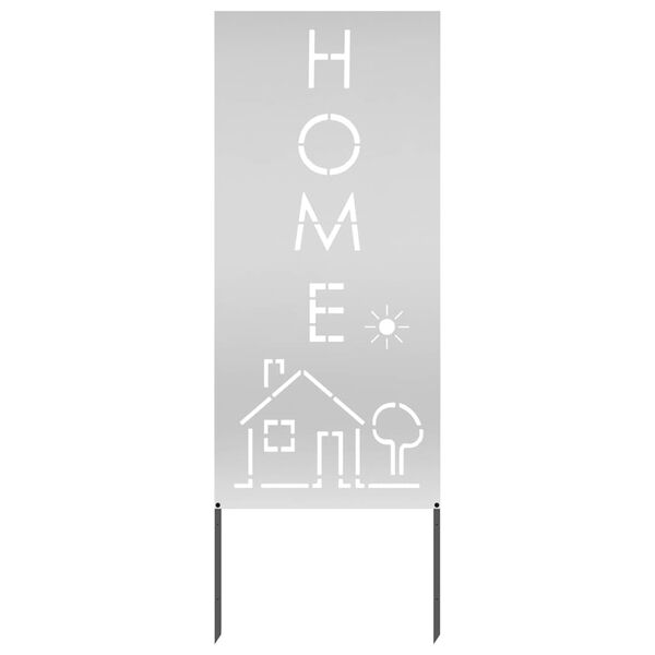 vidaXL Have privatliv sk&aelig;rm S&oslash;lv 50 x 140 cm Galvaniseret st&aring;l