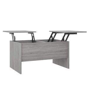 vidaXL sofabord 80x50x42,5 cm konstrueret tr&aelig; gr&aring; sonoma-eg