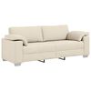 vidaXL Sofa Beige 219 x 77 x 82 cm Linned-blandet stof