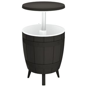 vidaXL 3-i-1 k&oslash;lebar polypropylen sort