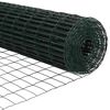 vidaXL Euro Hejn Grøn 1.4 x 10 m PVC-belagt jern