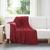 vidaXL Kastet&aelig;pper 6 pcs Bordeaux R&oslash;d 170 x 130 cm Fleece