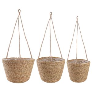 vidaXL 3 stk. Naturfarvet &Oslash;26 x 19 cm 100% S&oslash;gr&aelig;s